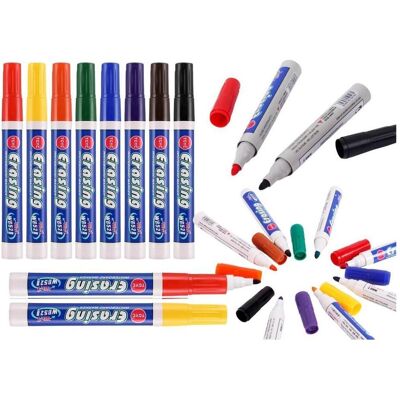 Lean Toys, Marqueur, Farbige Whiteboardmarker 8 Stk (8x) - Publicité Lean Toys, Marqueur, Farbige Whiteboardmarker 8 Stk (8x) - Publicité