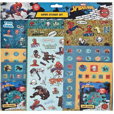 Undercover, Autocollants, Super Sticker Set Spiderman - 500+ Stück. (500 Autocollants) - Publicité Undercover, Autocollants, Super Sticker Set Spiderman - 500+ Stück. (500 Autocollants) - Publicité