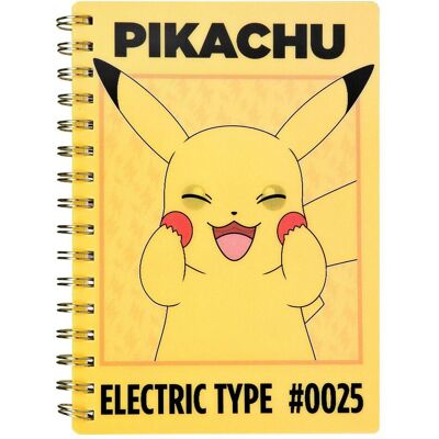 Undercover, Cahier + bloc-notes, Pikachu-Notizbuch (A5, À rayures) - Publicité Undercover, Cahier + bloc-notes, Pikachu-Notizbuch (A5, À rayures) - Publicité