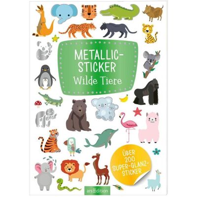 Metallic-Sticker - Wilde Tiere - 200+ autocollants métalliques - carnet d'autocollants - Publicité Metallic-Sticker - Wilde Tiere - 200+ autocollants métalliques - carnet d'autocollants - Publicité
