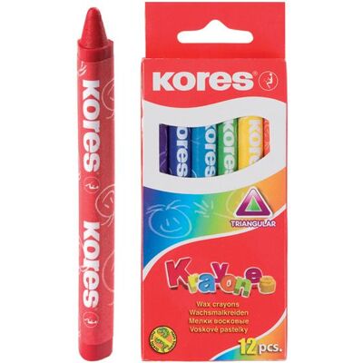 Crayons de cire colorés - 12 couleurs - Texture douce - Forme triangulaire - fournitures d'art - Publicité Crayons de cire colorés - 12 couleurs - Texture douce - Forme triangulaire - fournitures d'art - Publicité