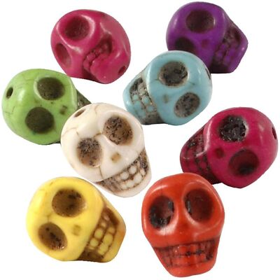 Howlite Variée - Perles Crâne - 12mm - 32 pièces - Publicité Howlite Variée - Perles Crâne - 12mm - 32 pièces - Publicité