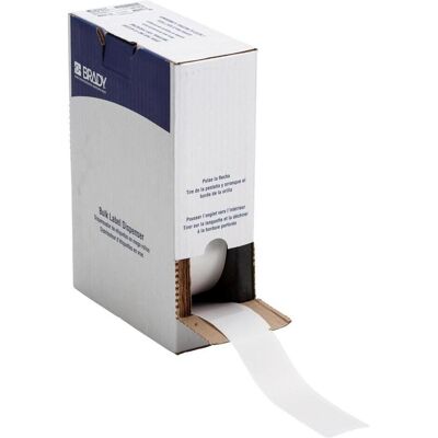 Brady, Rouleau d’étiquettes, BM-34-427, Vinyle, auto-laminant, blanc/transparent, mat, 38.10 x 38.10(152.40) mm, pour K (46.02 mm) - Publicité Brady, Rouleau d’étiquettes, BM-34-427, Vinyle, auto-laminant, blanc/transparent, mat, 38.10 x 38.10(152.40) mm, pour K (46.02 mm) - Publicité