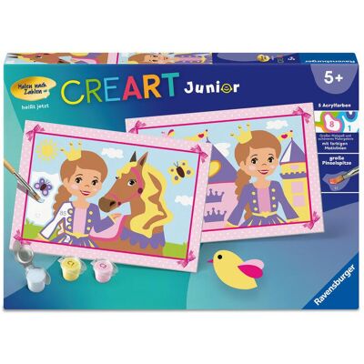 Ravensburger CreArt, Malen nach Zahlen Junior - Kleine Prinzessin - Publicité Ravensburger CreArt, Malen nach Zahlen Junior - Kleine Prinzessin - Publicité