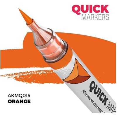 AK Interactive, Marqueur, - Quickmarker Orange - Publicité AK Interactive, Marqueur, - Quickmarker Orange - Publicité