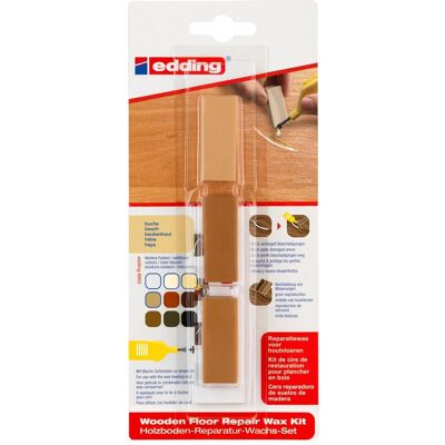 Edding, Marqueur, Kit de cire de réparation pour plancher en bois 8902 (1x) - Publicité Edding, Marqueur, Kit de cire de réparation pour plancher en bois 8902 (1x) - Publicité