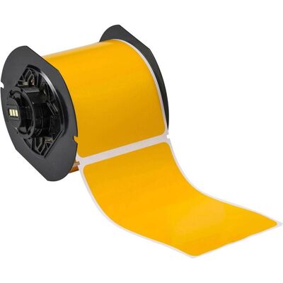 Brady, Rouleau d’étiquettes, B30-25-7569-YL, Vinyle standard, jaune, brillant, 101.00 x 152.00 mm, permanent (175 E.) - Publicité Brady, Rouleau d’étiquettes, B30-25-7569-YL, Vinyle standard, jaune, brillant, 101.00 x 152.00 mm, permanent (175 E.) - Publicité