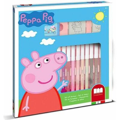 Multiprint, Tampon encreur, PEPPA PIG - 18 felt tip pens - Publicité Multiprint, Tampon encreur, PEPPA PIG - 18 felt tip pens - Publicité