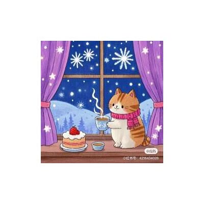 Koh-i-Noor Malen nach Zahlen 40x50cm Kätzchen mit Kuchen - Publicité Koh-i-Noor Malen nach Zahlen 40x50cm Kätzchen mit Kuchen - Publicité