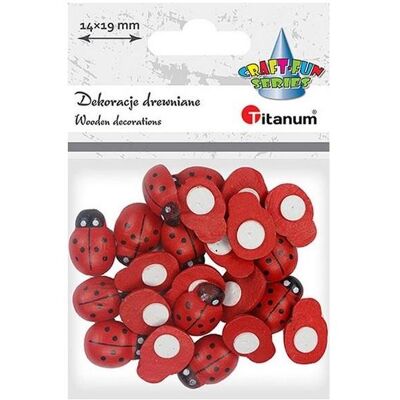 Titanum, Autocollants, Selbstklebende Dekorationen 3D Marienkäfer 14x19mm 24 Stk (24 Autocollants) - Publicité Titanum, Autocollants, Selbstklebende Dekorationen 3D Marienkäfer 14x19mm 24 Stk (24 Autocollants) - Publicité