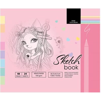 Fresh, Cahier + bloc-notes, Skizzenbuch 197x145/48K 100g TW (A5) - Publicité Fresh, Cahier + bloc-notes, Skizzenbuch 197x145/48K 100g TW (A5) - Publicité