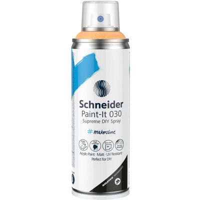 Schneider, Peinture loisirs créatifs, Paint-It 030 Supreme DIY Acrylic (peinture acrylique en spray à fort pouvoir couvrant, résistante (200 ml) - Publicité Schneider, Peinture loisirs créatifs, Paint-It 030 Supreme DIY Acrylic (peinture acrylique en spray à fort pouvoir couvrant, résistante (200 ml) - Publicité