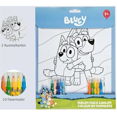 Undercover Malen nach Zahlen Set Bluey - Publicité Undercover Malen nach Zahlen Set Bluey - Publicité