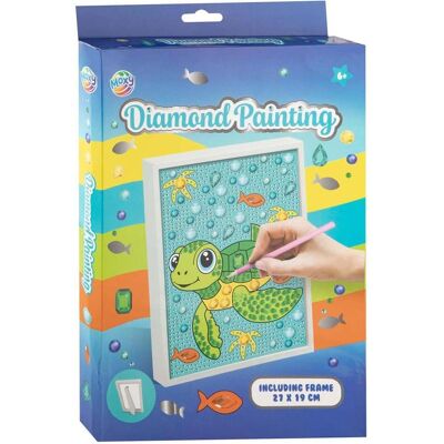 Grafix Kit de loisirs créatifs « Diamond Painting » : tortue - Publicité Grafix Kit de loisirs créatifs « Diamond Painting » : tortue - Publicité