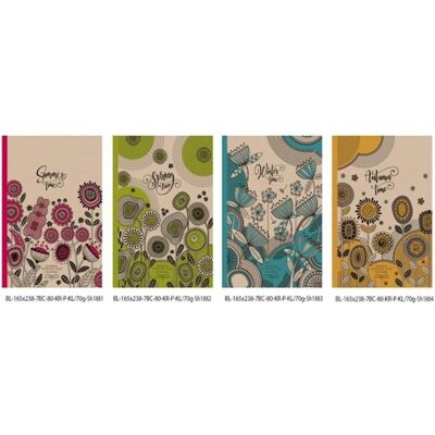 Fresh, Cahier + bloc-notes, Dekoratives Notizbuch 165x238/80K Raster TW - Publicité Fresh, Cahier + bloc-notes, Dekoratives Notizbuch 165x238/80K Raster TW - Publicité