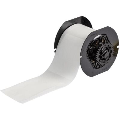 Brady, Rouleau d’étiquettes, Étiquettes polyvalentes en polyester transparent pour imprimantes B33, adaptées aux environnements (81.28 mm) - Publicité Brady, Rouleau d’étiquettes, Étiquettes polyvalentes en polyester transparent pour imprimantes B33, adaptées aux environnements (81.28 mm) - Publicité