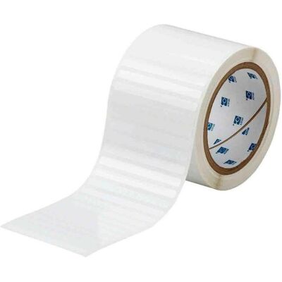 Brady, Rouleau d’étiquettes, THT-16-423-2.5, polyester, blanc, 76,20 x 6,35 mm, permanent (2500 unités) (81.28 mm) - Publicité Brady, Rouleau d’étiquettes, THT-16-423-2.5, polyester, blanc, 76,20 x 6,35 mm, permanent (2500 unités) (81.28 mm) - Publicité