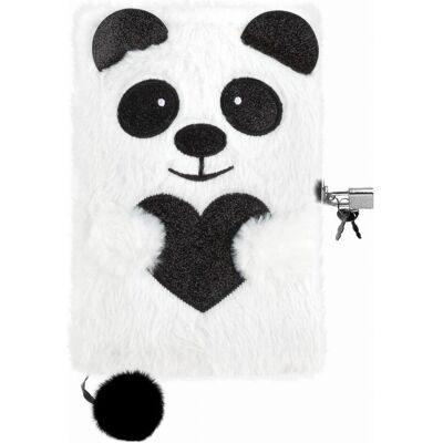 Derform, Cahier + bloc-notes, Plüsch-Tagebuch Panda mit Vorhängeschloss - Publicité Derform, Cahier + bloc-notes, Plüsch-Tagebuch Panda mit Vorhängeschloss - Publicité