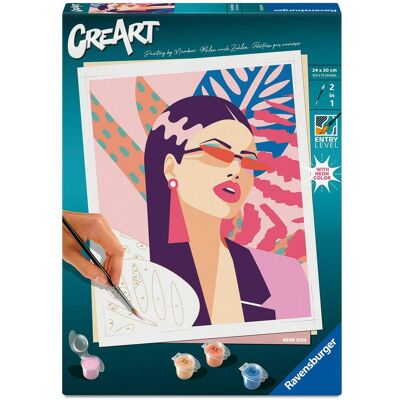 Ravensburger CreArt - peinture par numéros - Neon Diva - Publicité Ravensburger CreArt - peinture par numéros - Neon Diva - Publicité