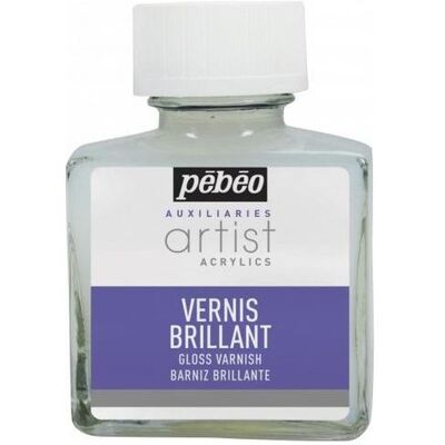 Pebeo, Peinture loisirs créatifs, Artist Acrylics Vernis Brillant phase aqueuse (75 ml) - Publicité Pebeo, Peinture loisirs créatifs, Artist Acrylics Vernis Brillant phase aqueuse (75 ml) - Publicité