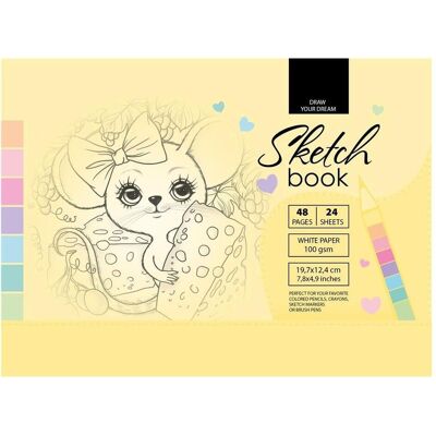 Fresh, Cahier + bloc-notes, Skizzenbuch 197x124/48K 100g TW - Publicité Fresh, Cahier + bloc-notes, Skizzenbuch 197x124/48K 100g TW - Publicité