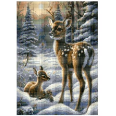Norimpex Diamant Mosaik - Reh im Schnee - Publicité Norimpex Diamant Mosaik - Reh im Schnee - Publicité