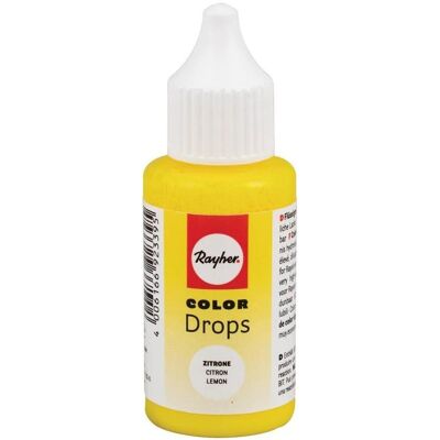 Rayher, Peinture loisirs créatifs, Color Drops Zitrone 25ml (25 ml) - Publicité Rayher, Peinture loisirs créatifs, Color Drops Zitrone 25ml (25 ml) - Publicité