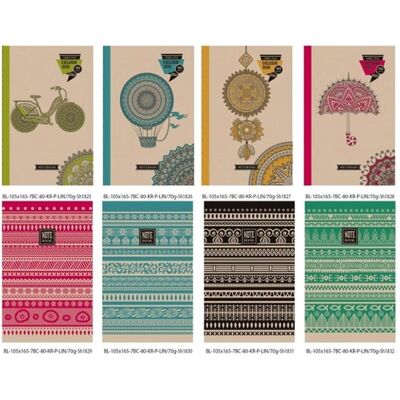 Fresh, Cahier + bloc-notes, Dekoratives Notizbuch 105x165/80K TW line - Publicité Fresh, Cahier + bloc-notes, Dekoratives Notizbuch 105x165/80K TW line - Publicité
