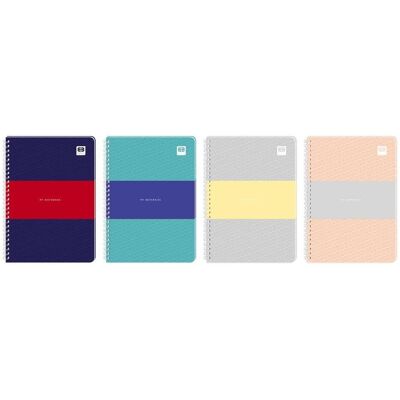 Interdruk, Cahier + bloc-notes, Spiralnotizbuch A5/80K Raster BB Pastellmix (A5, Pointillés) - Publicité Interdruk, Cahier + bloc-notes, Spiralnotizbuch A5/80K Raster BB Pastellmix (A5, Pointillés) - Publicité