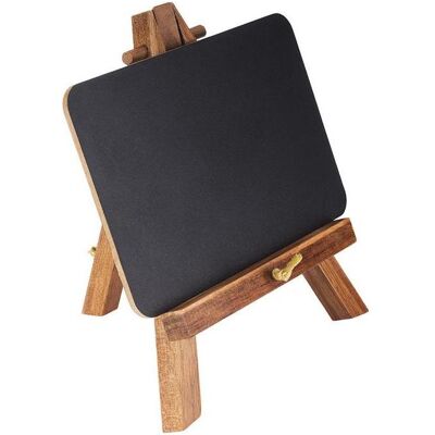Mini chevalet en bois APS avec étiquette - Support de table - Publicité Mini chevalet en bois APS avec étiquette - Support de table - Publicité