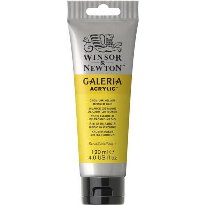 Winsor & Newton, Peinture loisirs créatifs, Galeria Acrylic 120Ml Cadmium Yellow Med Hue 120 (120 ml) - Publicité Winsor & Newton, Peinture loisirs créatifs, Galeria Acrylic 120Ml Cadmium Yellow Med Hue 120 (120 ml) - Publicité