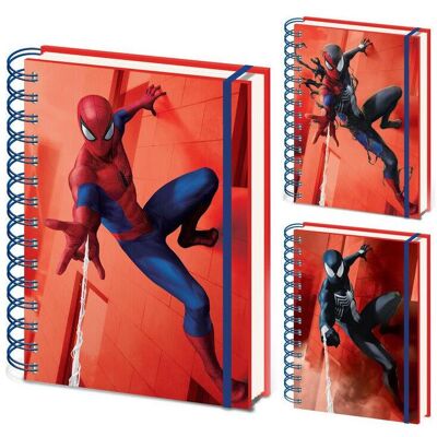 Pyramid Cahier + bloc-notes, Marvel Spiderman A5 3D lenticular notebook (A5) - Publicité Pyramid Cahier + bloc-notes, Marvel Spiderman A5 3D lenticular notebook (A5) - Publicité