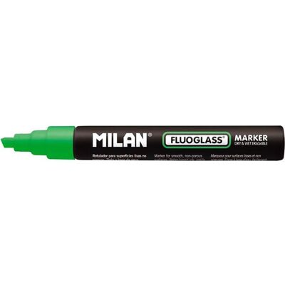 Milan, Marqueur, Blister with pack chiesel tip fluoglass 2 - 4mm green (24x) - Publicité Milan, Marqueur, Blister with pack chiesel tip fluoglass 2 - 4mm green (24x) - Publicité