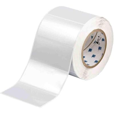 Brady, Rouleau d’étiquettes, THT-55-434-1, polyester, argent, brillant, 101.60 x 50.80 mm, extrêmement adhésif (1000 U.) (106.68 mm) - Publicité Brady, Rouleau d’étiquettes, THT-55-434-1, polyester, argent, brillant, 101.60 x 50.80 mm, extrêmement adhésif (1000 U.) (106.68 mm) - Publicité
