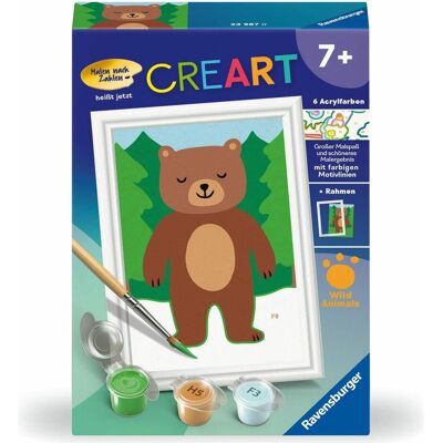 Ravensburger CreArt - Peinture par numéros 23987 - Petit Ours - dès 7 ans - Publicité Ravensburger CreArt - Peinture par numéros 23987 - Petit Ours - dès 7 ans - Publicité