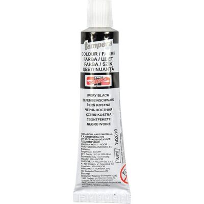 Koh-i-Noor, Peinture loisirs créatifs, Temperafarbe 16 ml / Tube - Ivory Black (16 ml) - Publicité Koh-i-Noor, Peinture loisirs créatifs, Temperafarbe 16 ml / Tube - Ivory Black (16 ml) - Publicité