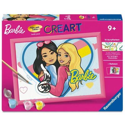 Ravensburger CreArt, Malen nach Zahlen Kinder Barbie-Duo - Publicité Ravensburger CreArt, Malen nach Zahlen Kinder Barbie-Duo - Publicité