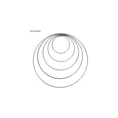 Rayher Anneaux métalliques revêtus, 10cm, argentés - Publicité Rayher Anneaux métalliques revêtus, 10cm, argentés - Publicité