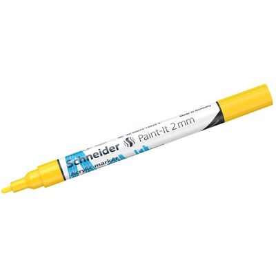 Schneider, Marqueur, Marqueur acrylique Paint-It 310 2mm jaune (1x) - Publicité Schneider, Marqueur, Marqueur acrylique Paint-It 310 2mm jaune (1x) - Publicité