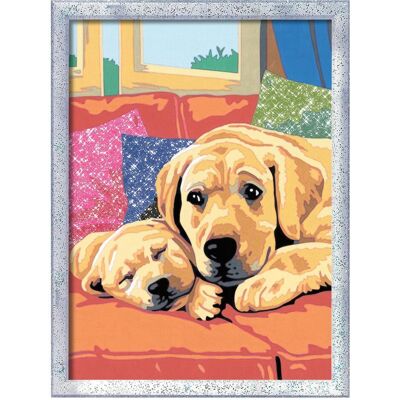 Ravensburger CreArt - peinture par numéros - Amour pour les chiens - Publicité Ravensburger CreArt - peinture par numéros - Amour pour les chiens - Publicité