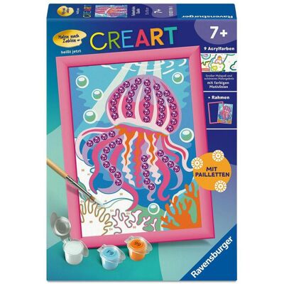Ravensburger CreArt, Malen nach Zahlen Kinder - Farbenfrohe Qualle - Publicité Ravensburger CreArt, Malen nach Zahlen Kinder - Farbenfrohe Qualle - Publicité