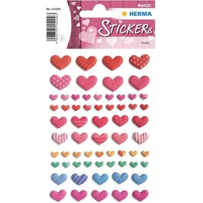 Herma, Autocollants, Sticker Coeurs (64 Autocollants) - Publicité Herma, Autocollants, Sticker Coeurs (64 Autocollants) - Publicité