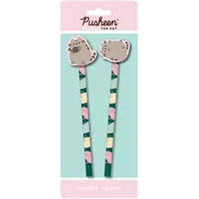 Pyramid Crayon à papier + critérium, PUSHEEN - Botanical - Crayon & Topper 2PK (2x) - Publicité Pyramid Crayon à papier + critérium, PUSHEEN - Botanical - Crayon & Topper 2PK (2x) - Publicité
