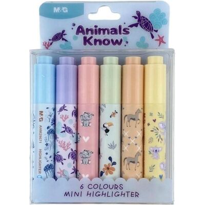 Bandai, Marqueur, Animals Planet Mini-Textmarker 6 Farben M&G (6x) - Publicité Bandai, Marqueur, Animals Planet Mini-Textmarker 6 Farben M&G (6x) - Publicité