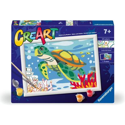 Ravensburger CreArt - Peinture par numéro - Sea turtle - Publicité Ravensburger CreArt - Peinture par numéro - Sea turtle - Publicité
