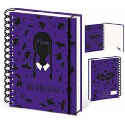 Pyramid Cahier + bloc-notes, Wednesday Notebook A5: Wednesday as Wiro (A5) - Publicité Pyramid Cahier + bloc-notes, Wednesday Notebook A5: Wednesday as Wiro (A5) - Publicité