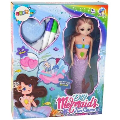 Lean Toys Kit d'excavation Sirène Lila Trésors à faire soi-même - Publicité Lean Toys Kit d'excavation Sirène Lila Trésors à faire soi-même - Publicité
