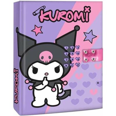 Kids Euroswan, Cahier + bloc-notes, Hello Kitty Kuromi Geheimer elektronischer Tagebuch-Sound - Publicité Kids Euroswan, Cahier + bloc-notes, Hello Kitty Kuromi Geheimer elektronischer Tagebuch-Sound - Publicité