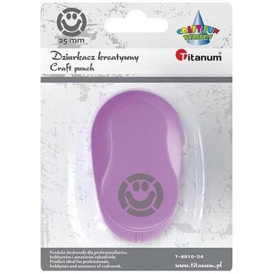 Titanum, Perforatrice, Locher mit Smiley-Motiv 25 mm - Publicité Titanum, Perforatrice, Locher mit Smiley-Motiv 25 mm - Publicité