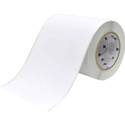 Brady, Rouleau d’étiquettes, J50C-6000-2569, Film polyester pour jet d'encre, blanc, 152mm x 30m, permanent, continu - Publicité Brady, Rouleau d’étiquettes, J50C-6000-2569, Film polyester pour jet d'encre, blanc, 152mm x 30m, permanent, continu - Publicité